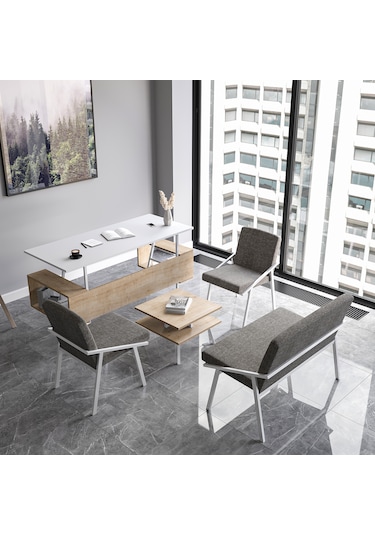 Lagomood İrony Ofis Koltuk Takımı Beyaz