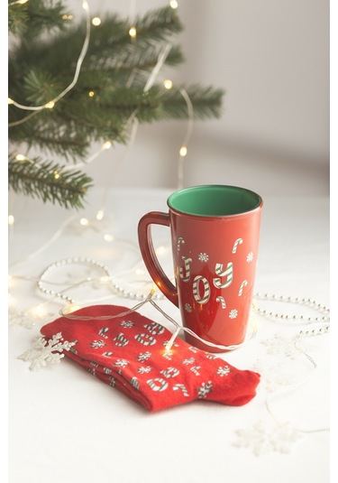 Christmas Joy Çoraplı Hediye Seti Kırmızı 400 Cc Renkli