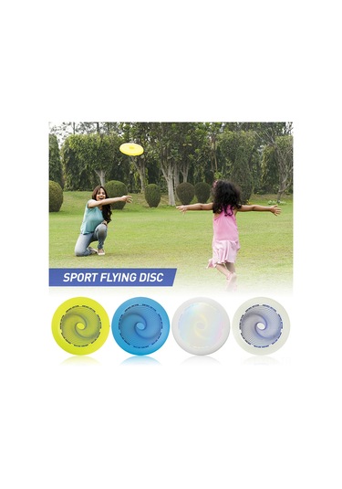 Konesam 110g Plastik Oynama Frisbee - Profesyonel Ve Yeni Oyuncular İçin Sarı Renkli 240mm Çaplı Uçan Disk