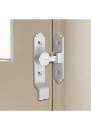 Besthome1 Suntek Ahır Sürgülü Kapı Kilidi, Ev Ofis Güvenliği, Beyaz Model