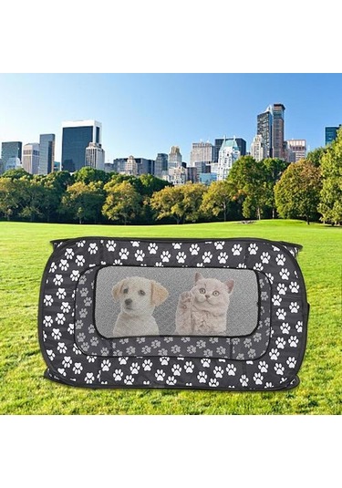 Pet Çadır Pet Çit Katlanabilir Kedi Köpek Seyahat Kafesi Dikdörtgen Ayak İzleri 87 Cm Pet Çadır Pet Çit Katlama Kedi Kafesleri Ve Köpek Kafesleri Evler, Kennels & Amp Kalemler
