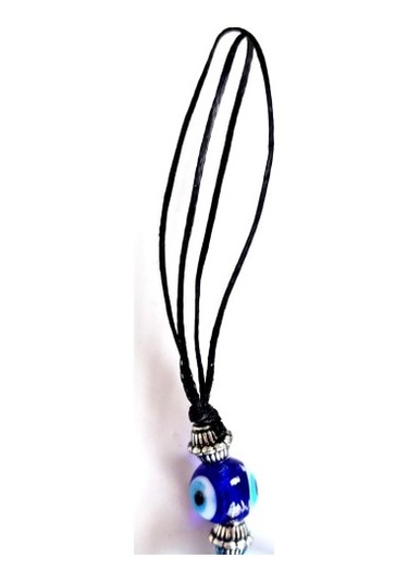 Mavi Renk Damla Model Nazar Boncuklu El Yapımı Cam Duvar Süsü Hediyelik Dekor