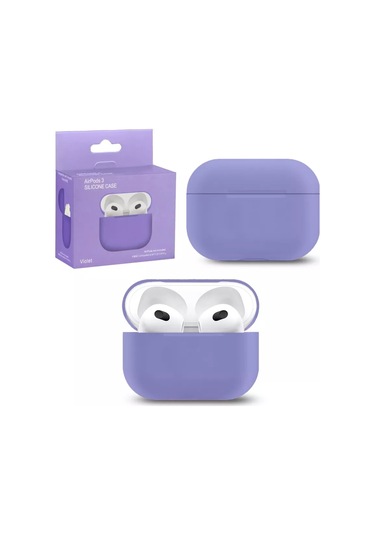 Proaks  Airpods Uyumlu 3 İçin Silikon Kılıf 225801640 Violet