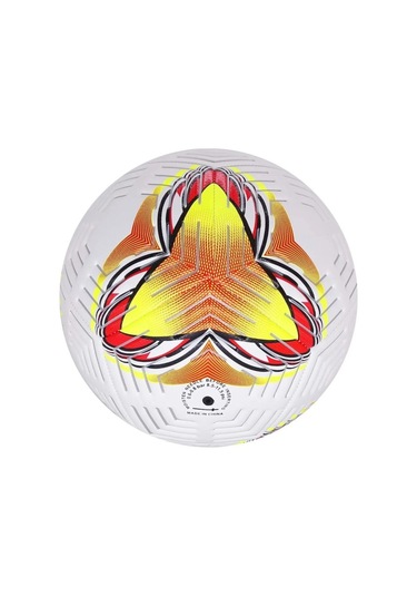 2025 Desenli Tasarım Futbol Topu 4 Astarlı No:5 480 Gr + Pompa Hediyeli X509 Çok Renkli