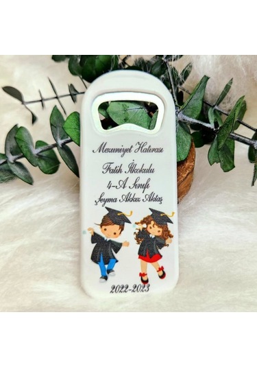 Mezunlar Baskılı Dikey Açacak Magnet Mezuniyet Hatırası 30 Adet