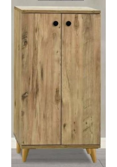 2 Kapılı Çam Orta Boy Çok Amaçlı Ayakkabılık Dolap Çam