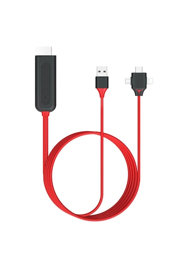 3in1 Görüntü Aktarıcı Kablo Lightning Type-c Micro Usb Fc450