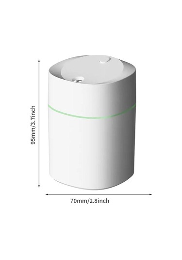 200ml Usb Mini Nemlendirici Araba Aroma Difüzörü Beyaz
