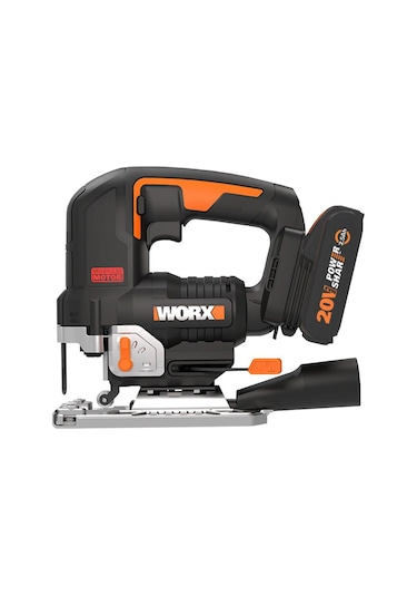 Worx WX542 20Volt Tek Akülü Profesyonel Kömürsüz Şarjlı Dekupaj Testere
