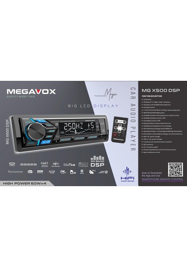 Megavox Mgx-x600dsp Car Audıo Player