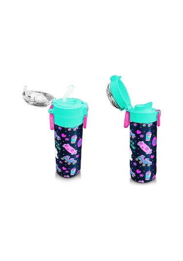 Coral High Çelik Matara Termos/suluk 31984 - 500ml, Erkek Çocuk - Siyah Mavi Gamer Çok Renkli