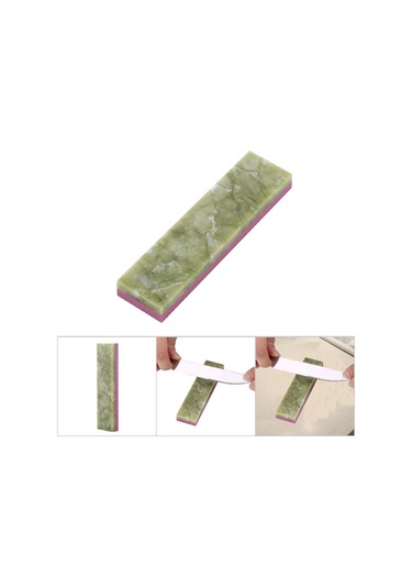 Kosona 3000/10000 Tane İki Yönlü Doğal Taş Zımpara Taşı - Mutfak Aletleri, Makaslar Ve Bıçaklar İçin Yeşil-100x25x10mm