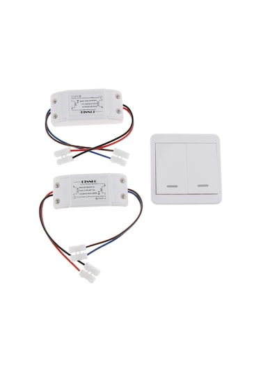 Homyl Çift Kanallı Ac85-260v 433.92mhz Rf Kablosuz Anahtar Tarif Edildiği Gibi