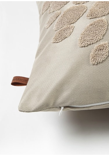 Jakarlı Kırlent 43X43 Cm Flower Natural