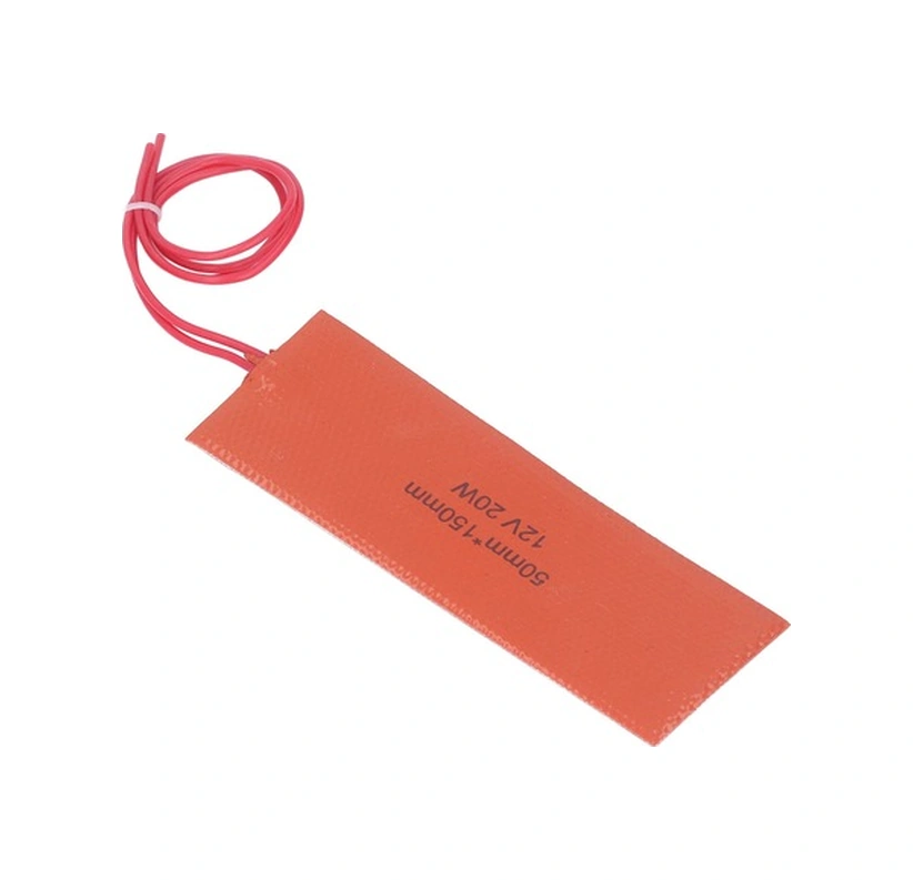 Fortunelane Endüstriyel Cihazlar İçin Esnek Silikon Isıtıcı Pad - 4 Adet, 12v 20w, Hızlı Isı Aktarımı, 200 C Isı Dayanımı