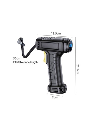 Mufunye Hava Kompresörlü Lastik Şişirme Makinesi, Gösterge Göstergesi, Led Işık Ve Nozul Hava İğnesi İle 12v 46