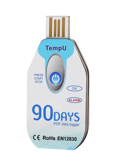 Soğuk Zincir İzleme İçin Usb Bağlantılı Taşınabilir Sıcaklık Kaydedici - Pdf Raporlu, -20 60 , 90 Gün Kayıt