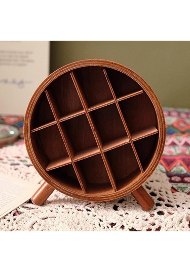 Homyl Ruj Organizatör Ahşap Depolama Rafı Dresser Vanity Için