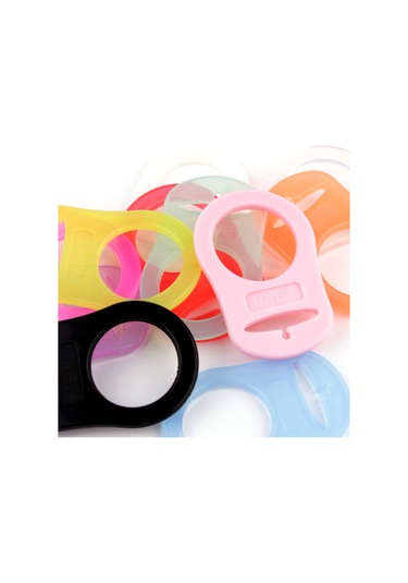 Sones 10 Adet Emzik Tutucu Klips Adaptörü Halka Düğme Stili Emzik Adaptörü C7