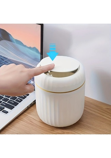 Maoyaya Mini Çöp Kovası - Renkli Pp Malzemeden, 1'li Pres Tipi - Dayanıklı Çok Renkli