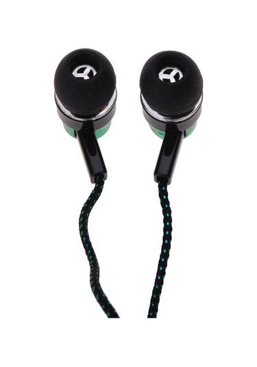 Vkemall Güneşte Parlayan Fiber Kablolu Stereo Kulak İçi Kulaklık, Gürültü Engelleme, 3.5mm Bağlantı, Kırmızı