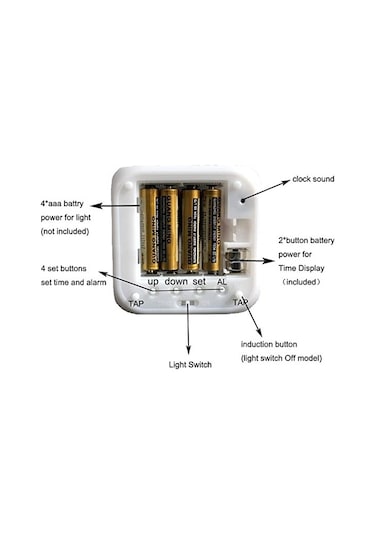 Besthome1 Mini Dijital Çalar Saat Jıngyı1232
