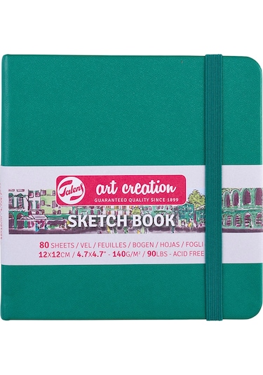 Talens Art Creation Sketch Book 12x12 CM 140g 80 Yaprak Forest Gre