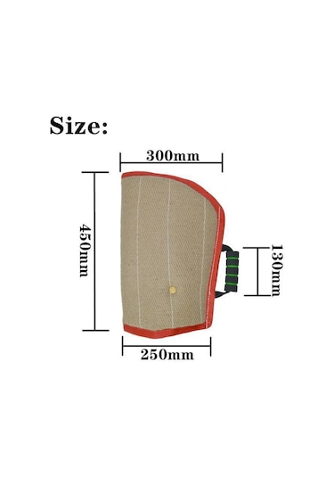 Sones Kırmızı Dimi Jüt Eğitim Köpek Isırık Kol Açık Kol Koruyucu Evcil Hayvan Ürünleri