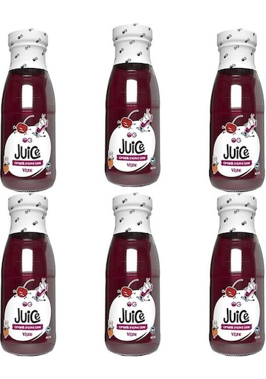 OG natural 6'lı Organik Vişne Suyu 250 Ml Kırmızı Meyve