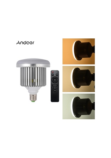 Andoer E27 50 W Ayarlanabilir Parlaklık Led Ampul Lamba Gümüş Diğer