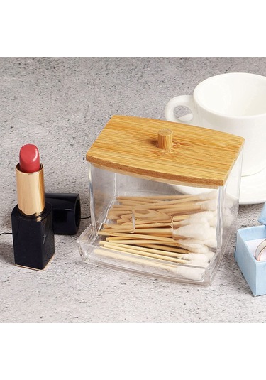 Geekyou Şeffaf Ps Materyal Saksı, Saf Ve Kolay Kullanıma Uygun, 8.8x7.9x8.1cm, Yumuşak Kuru Pamuk Saklama Kutusu Şeffaf