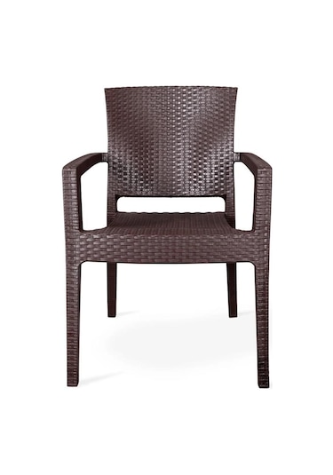 Zeugma Rattan Kollu Sandalye Koltuk Kahve Kahverengi