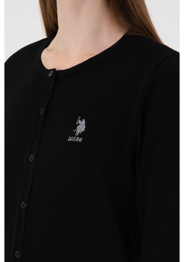 U.s. Polo Assn. Kadın Siyah Hırka Triko 50313624-vr046 Siyah