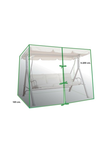 Homaks Salıncak Koruma Örtüsü 220x185 H: 200 Tek Fermuarlı Şeffaf