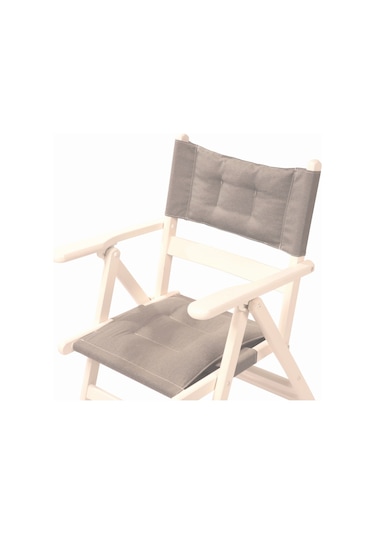 Marmaris Ve Atina Sandalyeler Için Oturum Ve Sırt Minderi- Gri