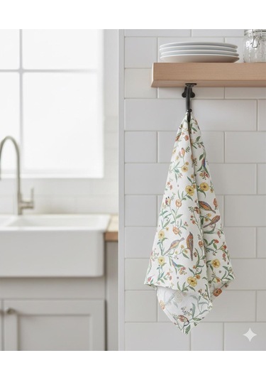 Cath Kidston Desenli Mutfak Kurulama Bezi 1-adet Bej