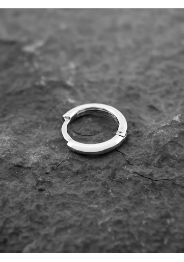 Markiz Tek Halka Küpe 9mm 925 Ayar Gümüş 196640340 Gümüş
