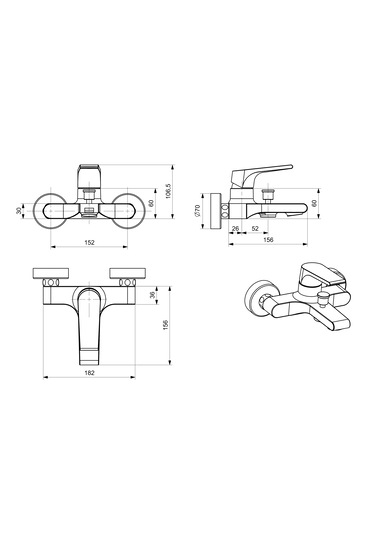 Stormm Banyo Bataryası Krom