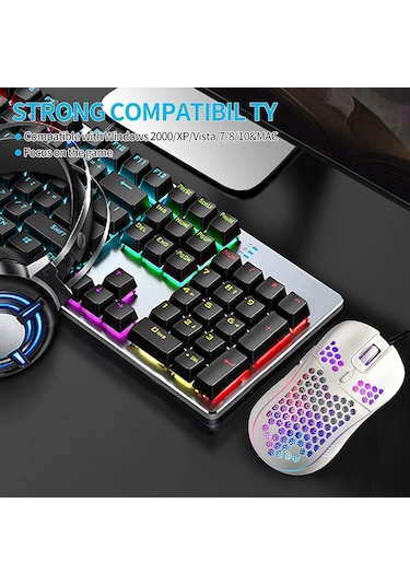 Valkyrie RGB Led Işıklı 6 Tuşlu 7200DPI Gaming Oyuncu Mouse