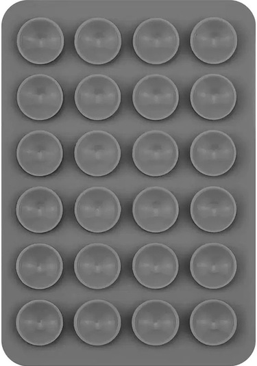 Kilifone - Çift Taraflı Silikon Telefon Tutucu Öpücüklü 02 - Gri - T37818 Gri