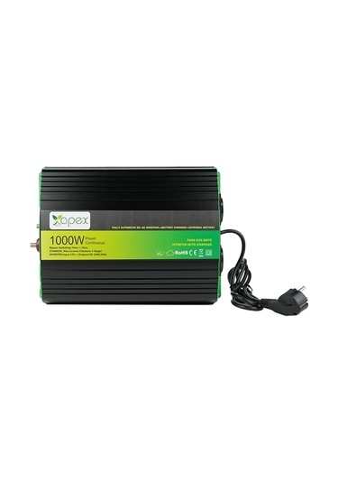 Nps1000-12 Apex 1000w Şarjlı Tam Sinüs İnverter 12v