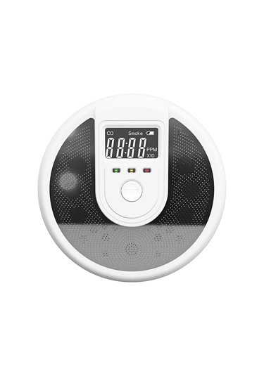 Xindoker Akıllı Karbon Monoksit Ve Duman Alarmı, İnsan Sesli Uyarı, Lcd Ekranlı, 3xaa Pil Pil Yok , Kolay Kurulum, Ev Güvenliği Algılayıcı