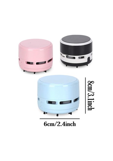 Ranyeek Tw8050 Mavi El Tutulu Mini Elektrikli Süpürge - Ev, Masaüstü Ve Araç İçin Küçük Boy Temizlik Aleti Beyaz - Gri