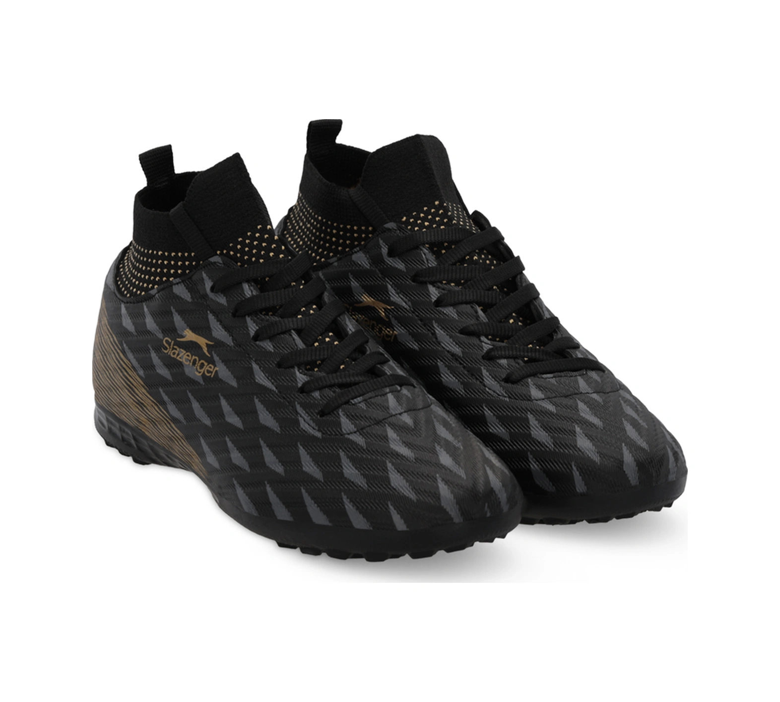 Slazenger Camılo Erkek Halı Saha Siyah Futbol Ayakkabısı Siyah