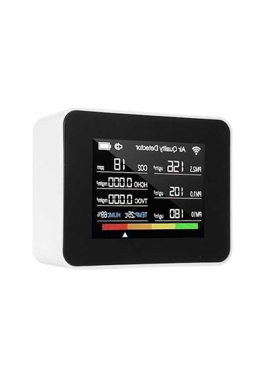 Ebitda Tuya Wi-fi Hava Kalitesi Ölçer 13'ü 1 Arada Beyaz Beyaz