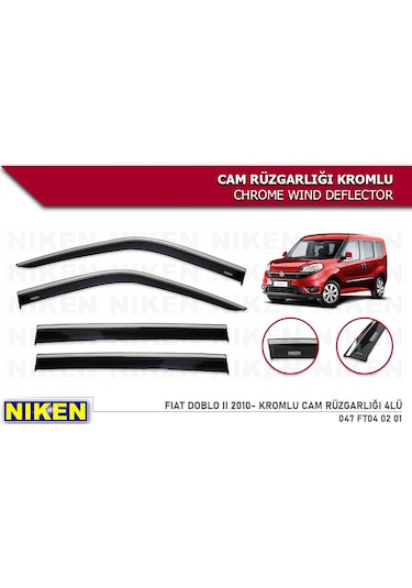 Yeni Doblo 2016 2017 2018 2019 2020 Nıken Kromlu Cam Rüzgarlığı