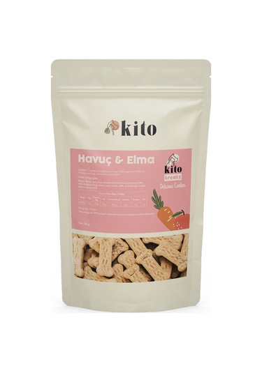 Kito Havuçlu & Elmalı Cookie Köpek Ödül Bisküvisi 150 G