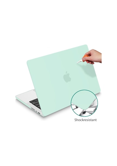 Codegen 16" Macbook Uyumlu Pro M1 A2485 Su Yeşili Kılıf Koruyucu Kapak