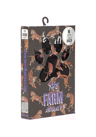 Farm Animals Tigers Desenli Boxer