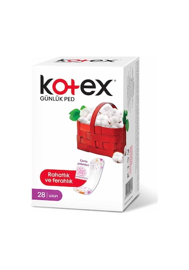 Kotex Anydays Uzun Günlük Ped 28'li
